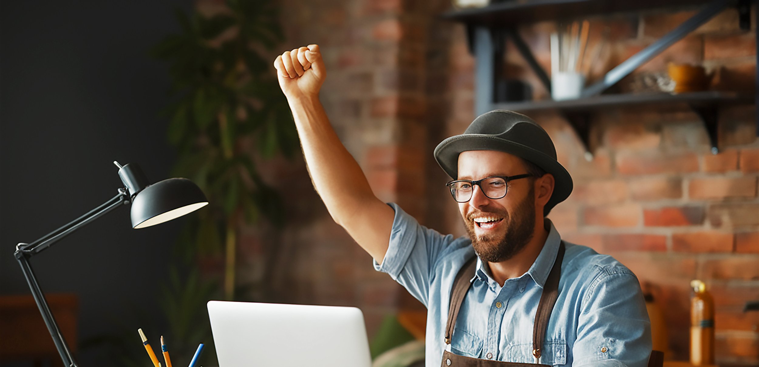 Successful Severn business owner celebrating new website launch